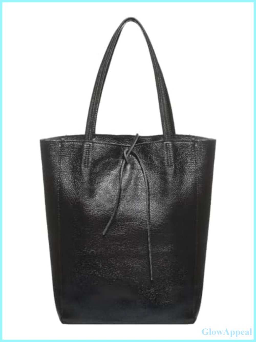 Genuine Italian Leather Tote Bag for Women Large Slouchy Purse